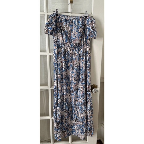 Off The Shoulder Maxi Dress Women's Large NWOT - Picture 1 of 9